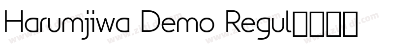 Harumjiwa Demo Regul字体转换